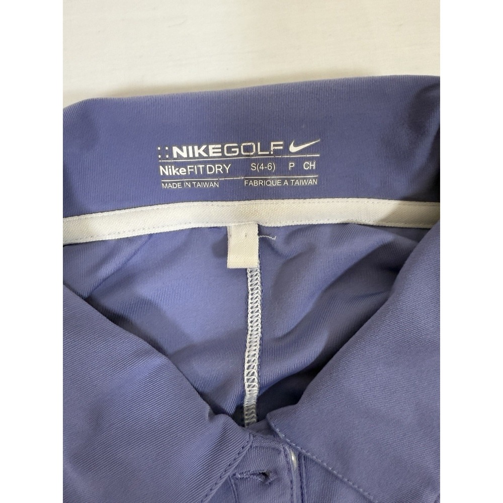Nike Golf Womens Size Small Blue Periwinkle Dri Fit Shirt Sport Activewear - Picture 2 of 10